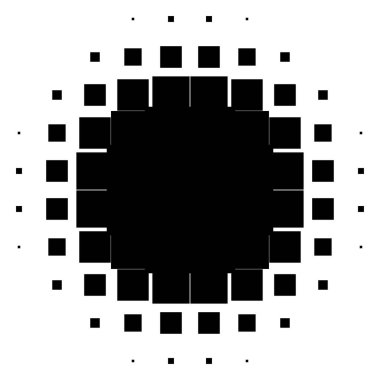 Damalı, yarım ton kare. Kare fayanslar mozaik soyut geometrik tasarım ögesi - stok vektör illüstrasyonu, klip-sanat grafikleri