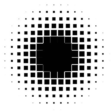 Damalı, yarım ton kare. Kare fayanslar mozaik soyut geometrik tasarım ögesi - stok vektör illüstrasyonu, klip-sanat grafikleri