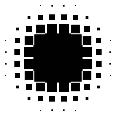 Damalı, yarım ton kare. Kare fayanslar mozaik soyut geometrik tasarım ögesi - stok vektör illüstrasyonu, klip-sanat grafikleri