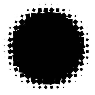 Damalı, yarım ton kare. Kare fayanslar mozaik soyut geometrik tasarım ögesi - stok vektör illüstrasyonu, klip-sanat grafikleri