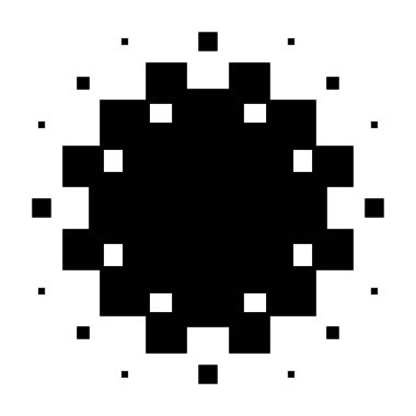 Damalı, yarım ton kare. Kare fayanslar mozaik soyut geometrik tasarım ögesi - stok vektör illüstrasyonu, klip-sanat grafikleri