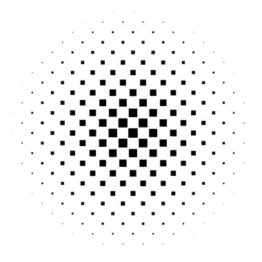 Damalı, yarım ton kare. Kare fayanslar mozaik soyut geometrik tasarım ögesi - stok vektör illüstrasyonu, klip-sanat grafikleri