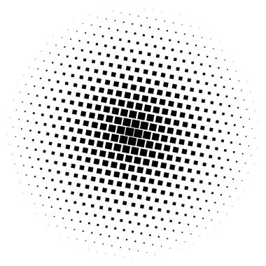 Damalı, yarım ton kare. Kare fayanslar mozaik soyut geometrik tasarım ögesi - stok vektör illüstrasyonu, klip-sanat grafikleri