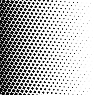 Damalı, yarım ton kare. Kare fayanslar mozaik soyut geometrik tasarım ögesi - stok vektör illüstrasyonu, klip-sanat grafikleri