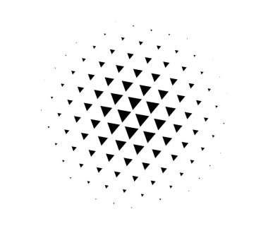 Üçgen yarım ton dokusu, desen. Geometrik, açısal vektör tasarım ögesi, illüstrasyon - stok vektör illüstrasyonu, klip- sanat grafikleri
