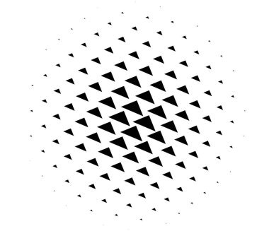 Üçgen yarım ton dokusu, desen. Geometrik, açısal vektör tasarım ögesi, illüstrasyon - stok vektör illüstrasyonu, klip- sanat grafikleri