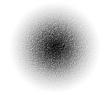 Rastgele daireler, yarım tonlu noktalar. Noktacı, noktacılık geçmişi. Noktalı ve noktalı doku.