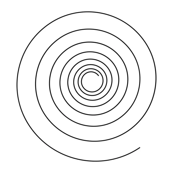 Шпиль Спіраль Вихор Вихор Векторний Елемент Дизайну — стоковий вектор
