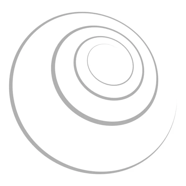 Spire Espiral Twirl Redemoinho Elemento Design Vetorial — Vetor de Stock