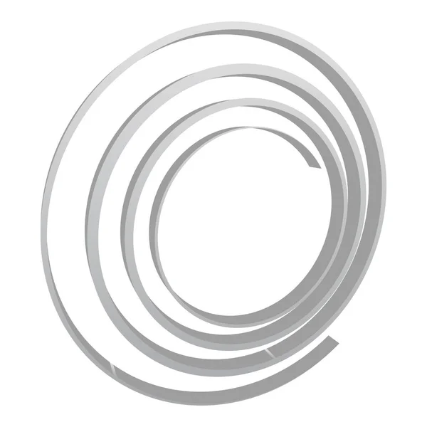 Spire Espiral Twirl Redemoinho Elemento Design Vetorial — Vetor de Stock