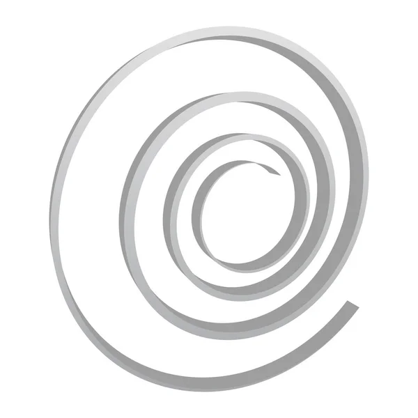 Spire Espiral Twirl Redemoinho Elemento Design Vetorial —  Vetores de Stock