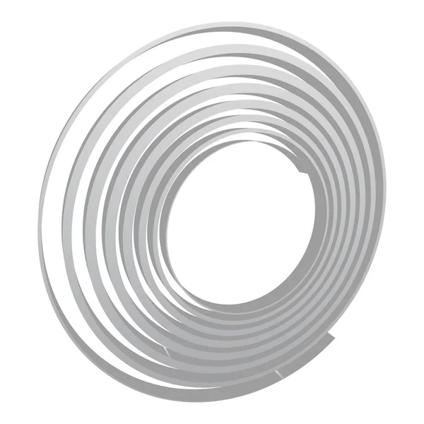 Elemento Design Vettoriale Spirale Spirale Rotazione Vortice — Vettoriale Stock