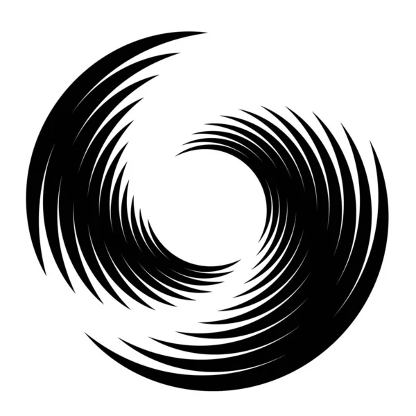 Spirales Gestaltungselement Wirbel Wirbel Wirbel — Stockvektor