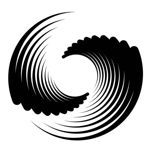 Elemento Design Espiral Rodar Girar Girar Ilustração — Vetor de Stock