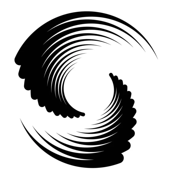 Spiral Design Element Snurra Snurra Virvla Illustration — Stock vektor