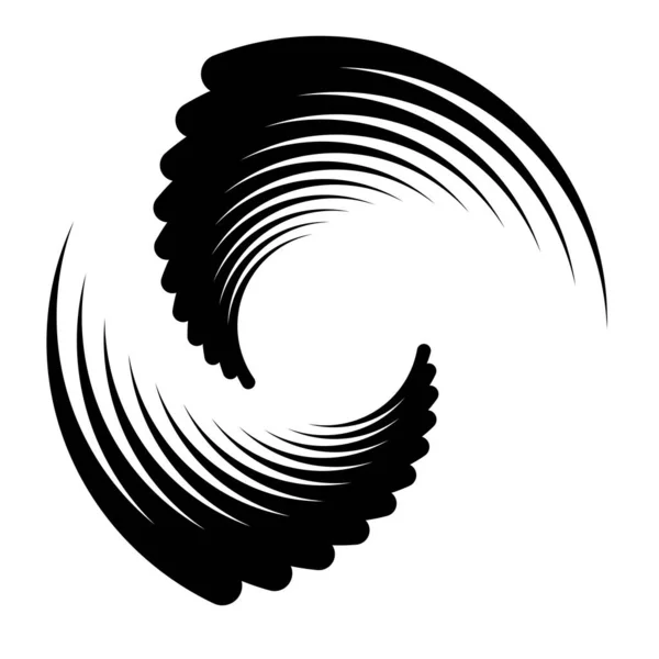 Élément Conception Spirale Tourbillon Tourbillon Tourbillon Illustration — Image vectorielle
