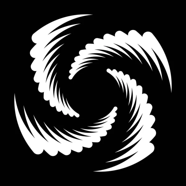 Elemento Diseño Espiral Giro Giro Giro Ilustración — Vector de stock