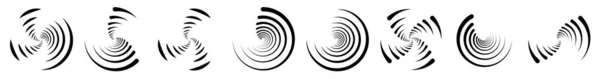 Elemento Design Spirale Vortice Vortice Vortice Illustrazione Stock Illustrazione Vettoriale — Vettoriale Stock