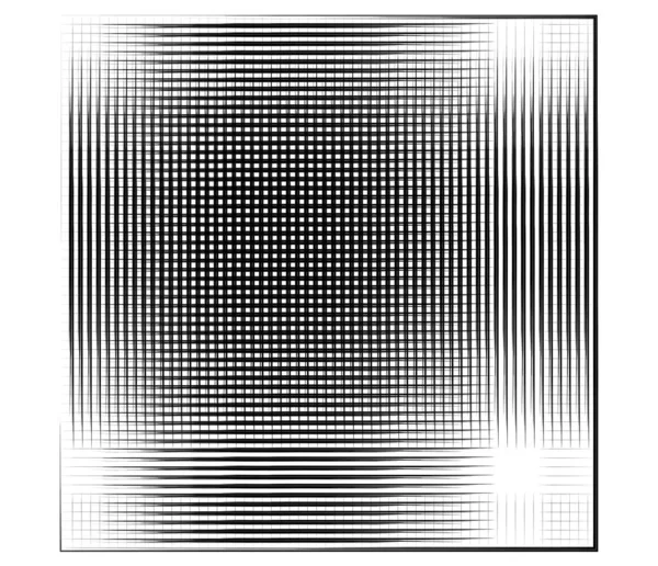 Grid Mesh Graticule Grungy Irregular Lines Grunge Checkered Grating Trellis — Stock Vector
