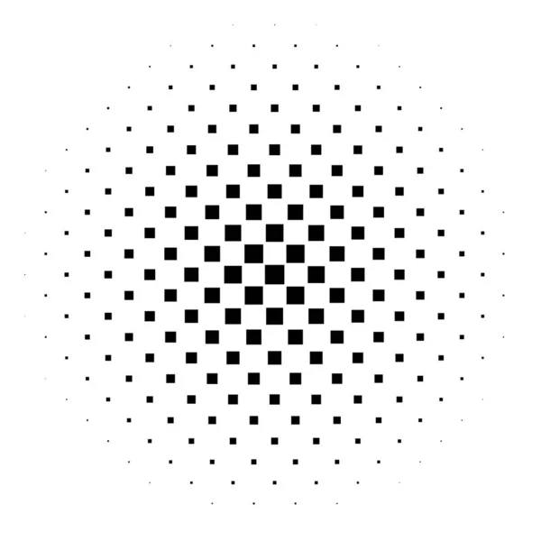 Checkade Fyrkantiga Halvton Fyrkantig Kakel Mosaik Abstrakt Geometrisk Design Element — Stock vektor