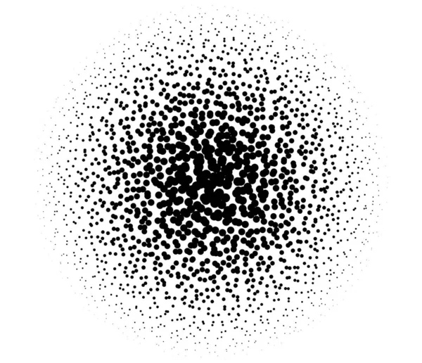 Cercles Aléatoires Points Motif Demi Teinte Pointilliste Fond Pointillisme Texture — Image vectorielle