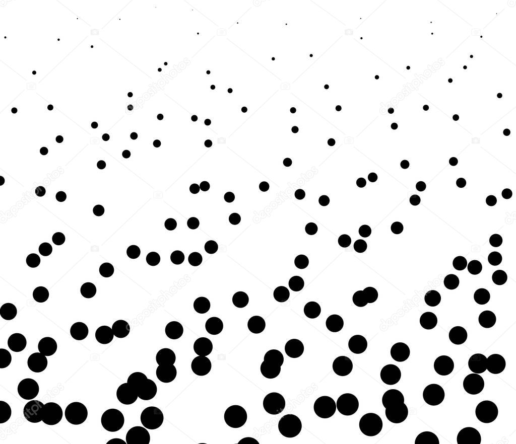Random circles, dots halftone pattern. Pointillist, pointillism background. Stipple and stipping dotted texture
