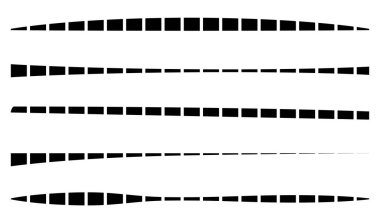 Çizgi, çizgi elementi bozulmuş, deforme olmuş efekt