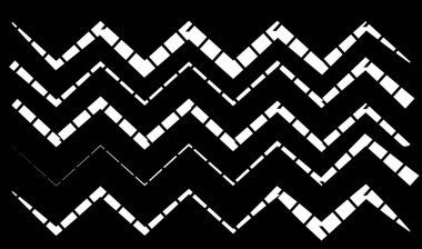 Çizgi, çizgi elementi bozulmuş, deforme olmuş efekt