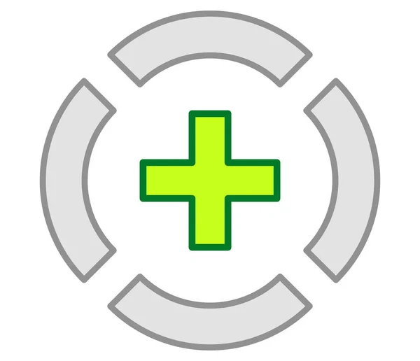 Tanda Target Crosshair Ticle Dan Ikon Viewfinder Simbol Gambar Vektor - Stok Vektor