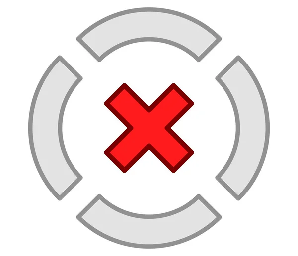 Zielmarke Fadenkreuz Absehen Und Suchersymbol Symbol Aktienvektorillustration Clip Art Grafiken — Stockvektor
