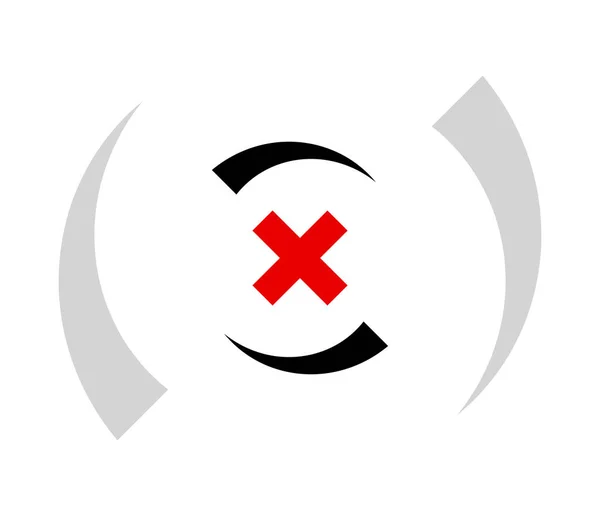Znak Celu Krzyżówka Ikona Siatki Celownika Symbol Ilustracja Wektora Grafika — Wektor stockowy