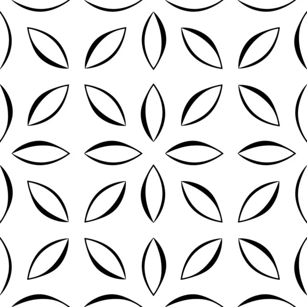 Blütenblätter Blumenmotiv Natürlich Öko Natur Wiederholbares Muster Textur Hintergrund — Stockvektor