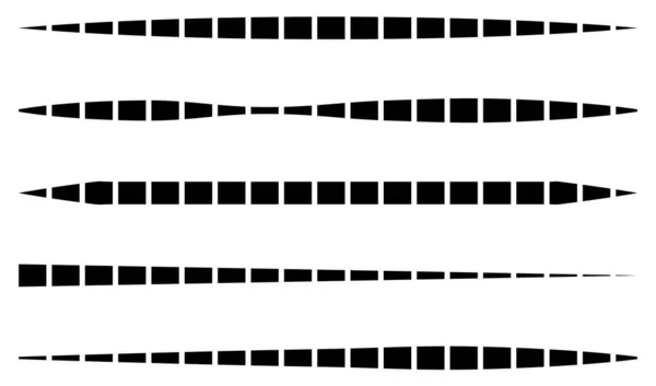 Línea Elemento Franja Con Efecto Deformado Distorsionado — Archivo Imágenes Vectoriales