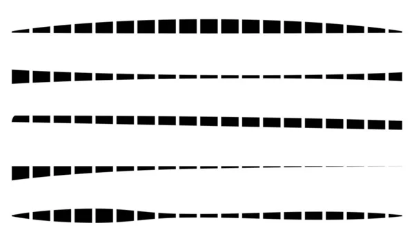 Линия Элемент Полосы Искаженным Деформированным Эффектом — стоковый вектор