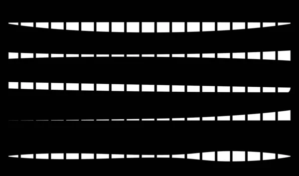 Línea Elemento Franja Con Efecto Deformado Distorsionado — Archivo Imágenes Vectoriales