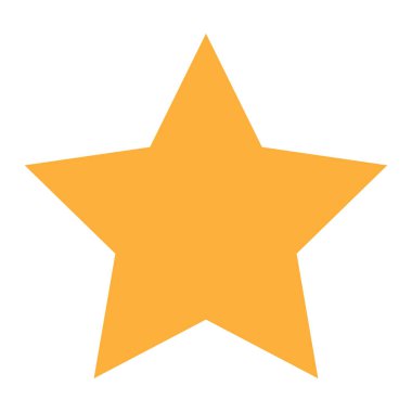 Yıldız sembolü, yıldız simgesi vektörü - stok vektör illüstrasyonu, klip- sanat grafikleri