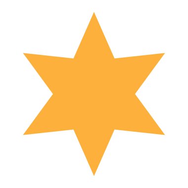 Yıldız sembolü, yıldız simgesi vektörü - stok vektör illüstrasyonu, klip- sanat grafikleri