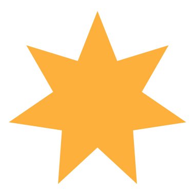 Yıldız sembolü, yıldız simgesi vektörü - stok vektör illüstrasyonu, klip- sanat grafikleri