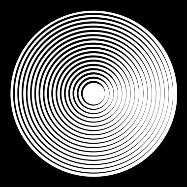 Eş merkezli, dairesel, ışıldayan daireler, halkalar