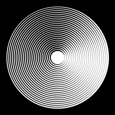 Eş merkezli, dairesel, ışıldayan daireler, halkalar