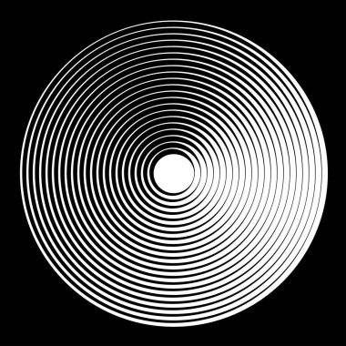 Eş merkezli, dairesel, ışıldayan daireler, halkalar