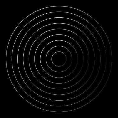 Eş merkezli, dairesel, ışıldayan daireler, halkalar