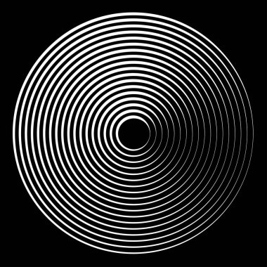 Eş merkezli, dairesel, ışıldayan daireler, halkalar