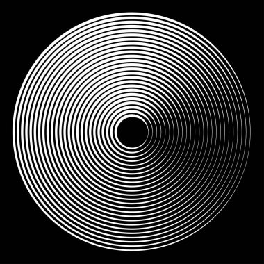 Eş merkezli, dairesel, ışıldayan daireler, halkalar