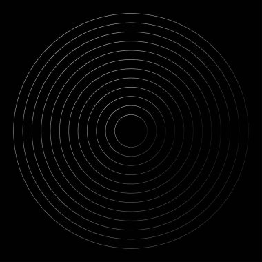 Eş merkezli, dairesel, ışıldayan daireler, halkalar