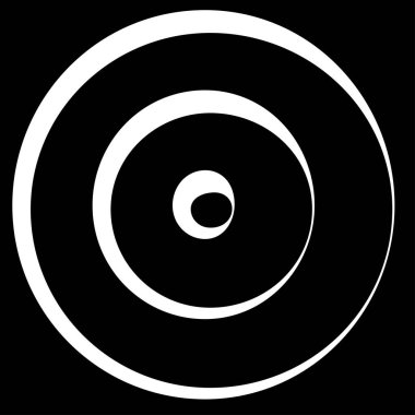 Eş merkezli, dairesel, ışıldayan daireler, halkalar