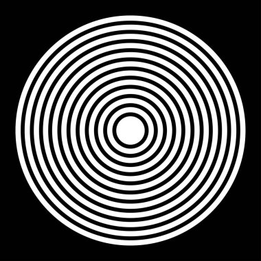 Eş merkezli, dairesel, ışıldayan daireler, halkalar