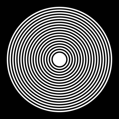 Eş merkezli, dairesel, ışıldayan daireler, halkalar