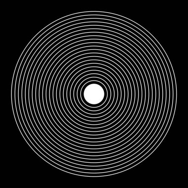 Eş merkezli, dairesel, ışıldayan daireler, halkalar