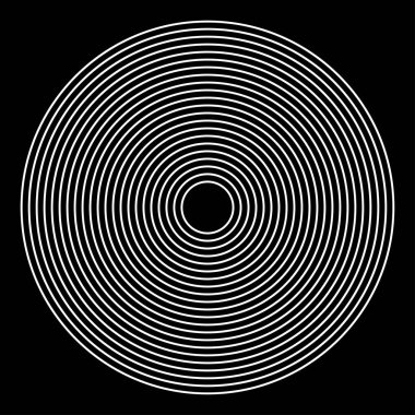 Eş merkezli, dairesel, ışıldayan daireler, halkalar